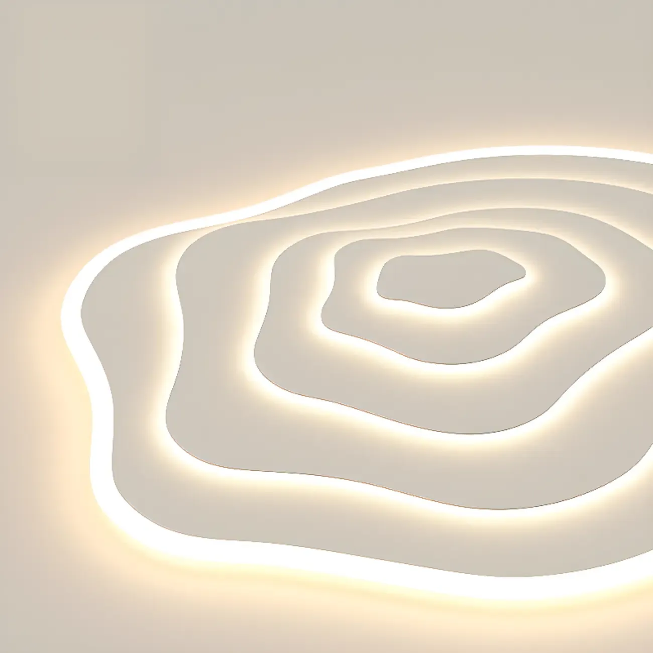 Simple Style Flush Mount Ceiling Light ,3 Color Temperature Image - 10