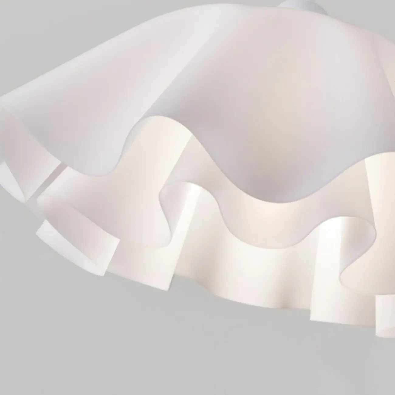 Elegant Acrylic Semi Flush Ceiling Light Fixture for Living Room Image - 8 | homeyfad