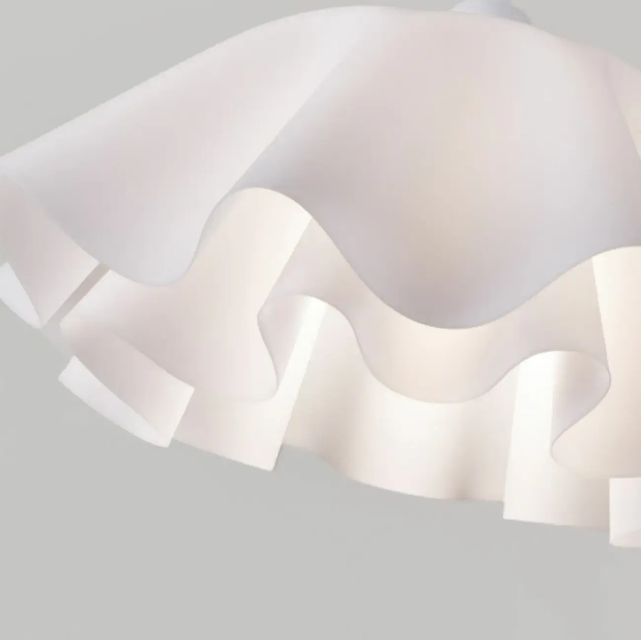 Elegant Acrylic Semi Flush Ceiling Light Fixture for Living Room Image - 8