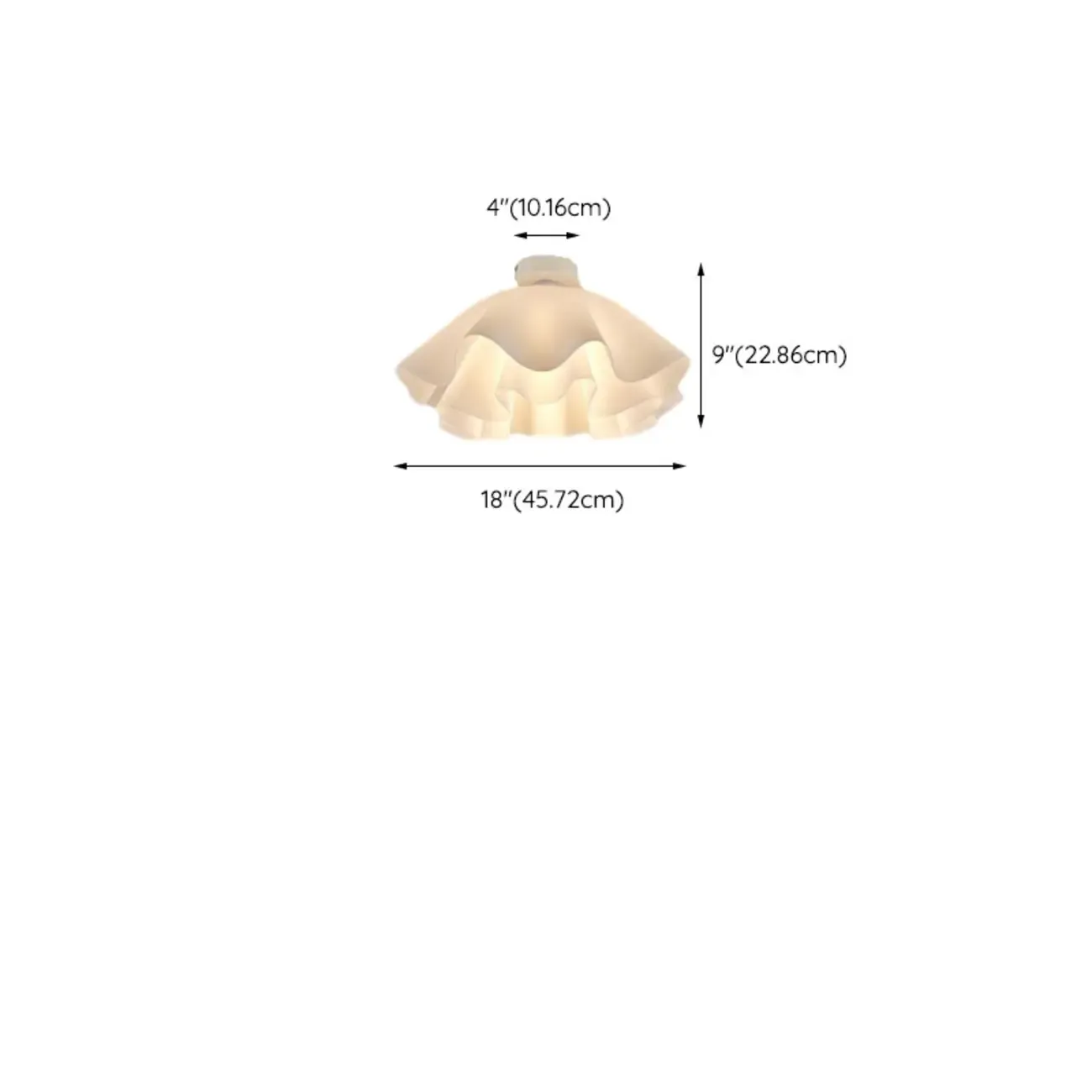 Elegant Acrylic Semi Flush Ceiling Light Fixture for Living Room Image - 10