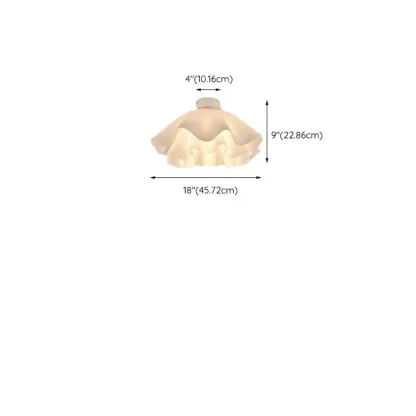 Elegant Acrylic Semi Flush Ceiling Light Fixture for Living Room Image - 10