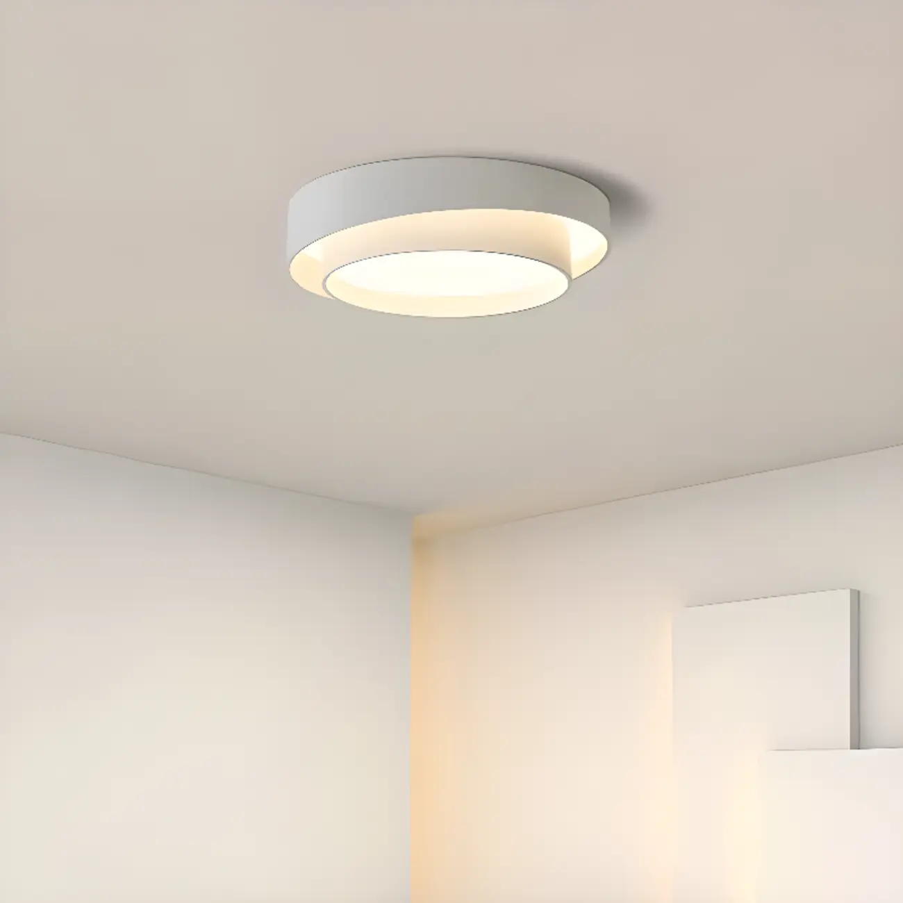 Geometric Flush Mount Ceiling Light for Modern Living Room Image - 1 | homeyfad