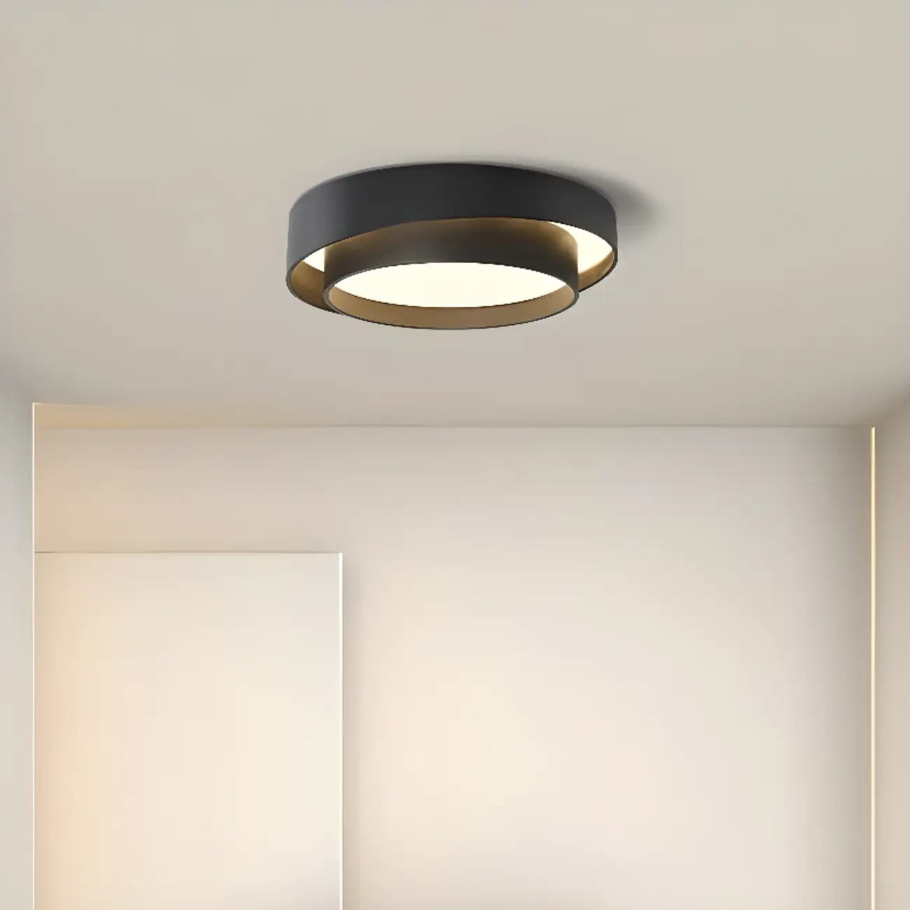 Geometric Flush Mount Ceiling Light for Modern Living Room Image - 2 | homeyfad
