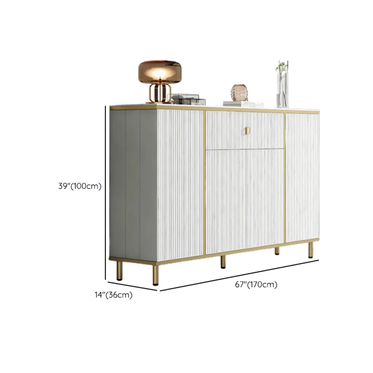 Modish White Metal Entryway Shoe Storage Cabinet Image - 18 | homeyfad