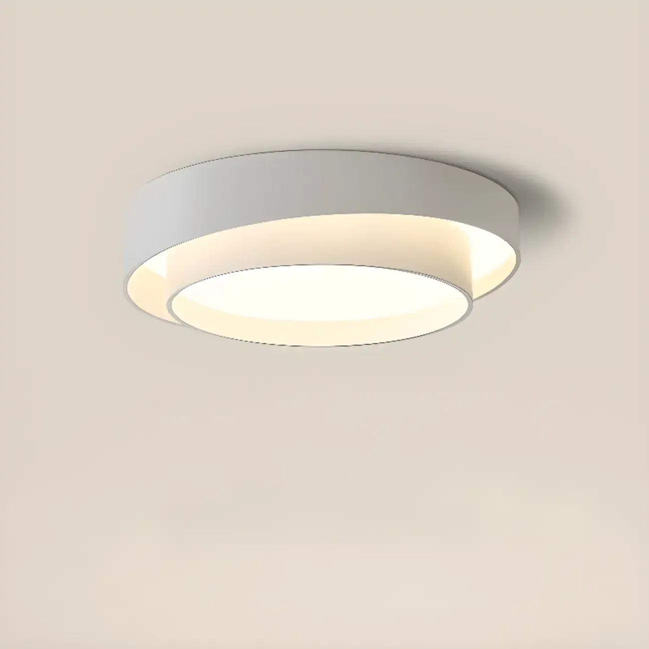 Geometric Flush Mount Ceiling Light for Modern Living Room Image - 8