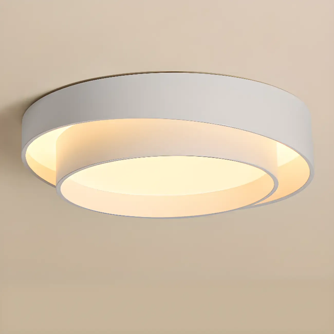 Geometric Flush Mount Ceiling Light for Modern Living Room Image - 10