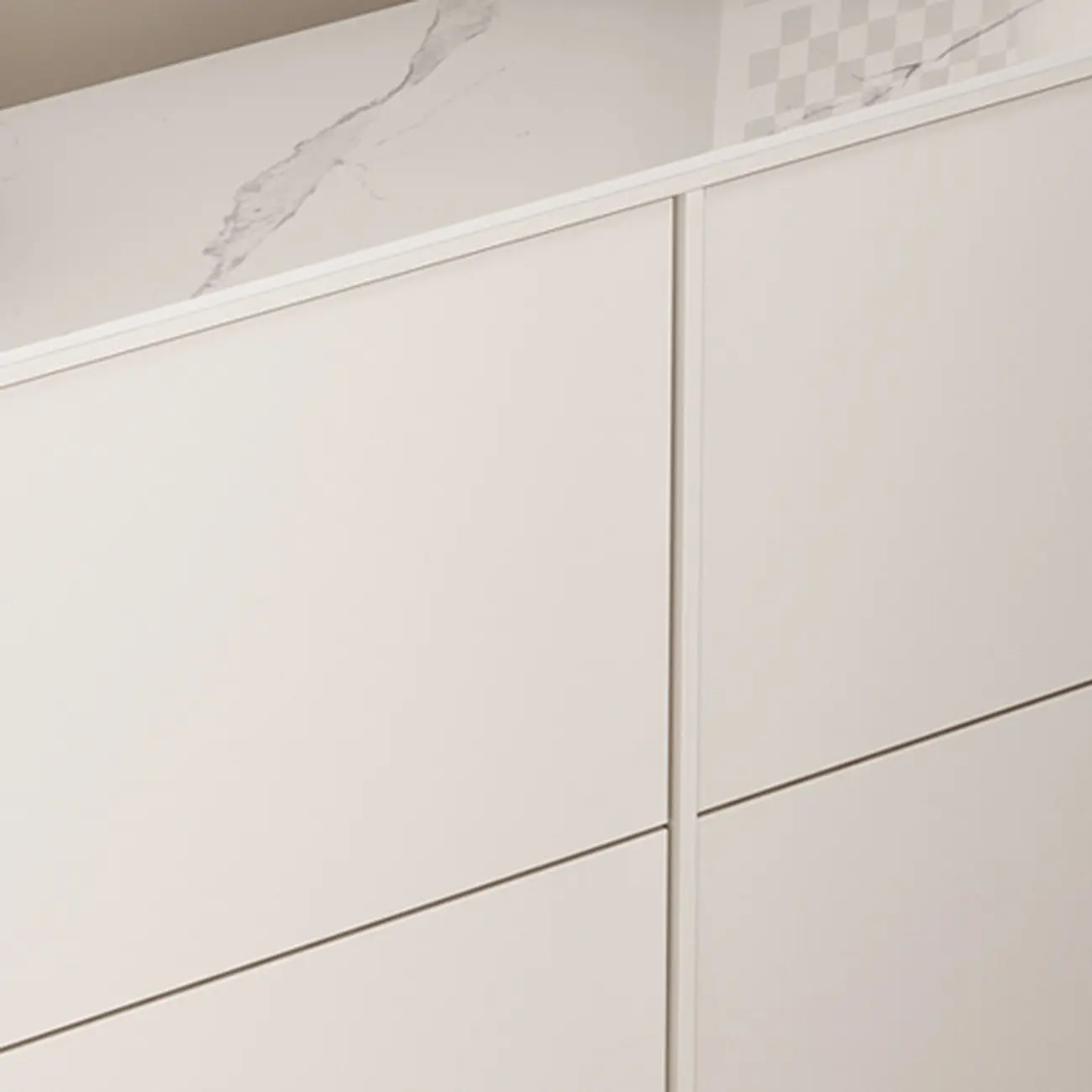 Modern White Wood Entryway Drop-Front Shoe Cabinet  Image - 10 | homeyfad