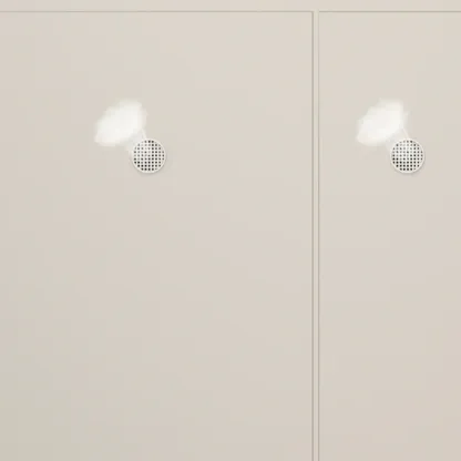 Modern White Wood Entryway Drop-Front Shoe Cabinet  Image - 12