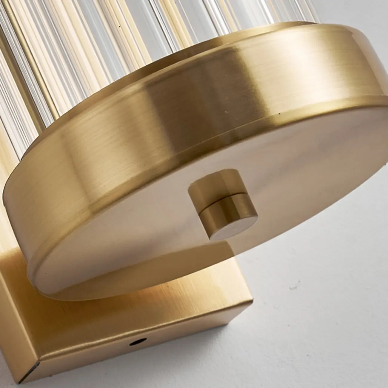 Modern Outdoor Cylinder Wall Sconce with Clear Shade Image - 8