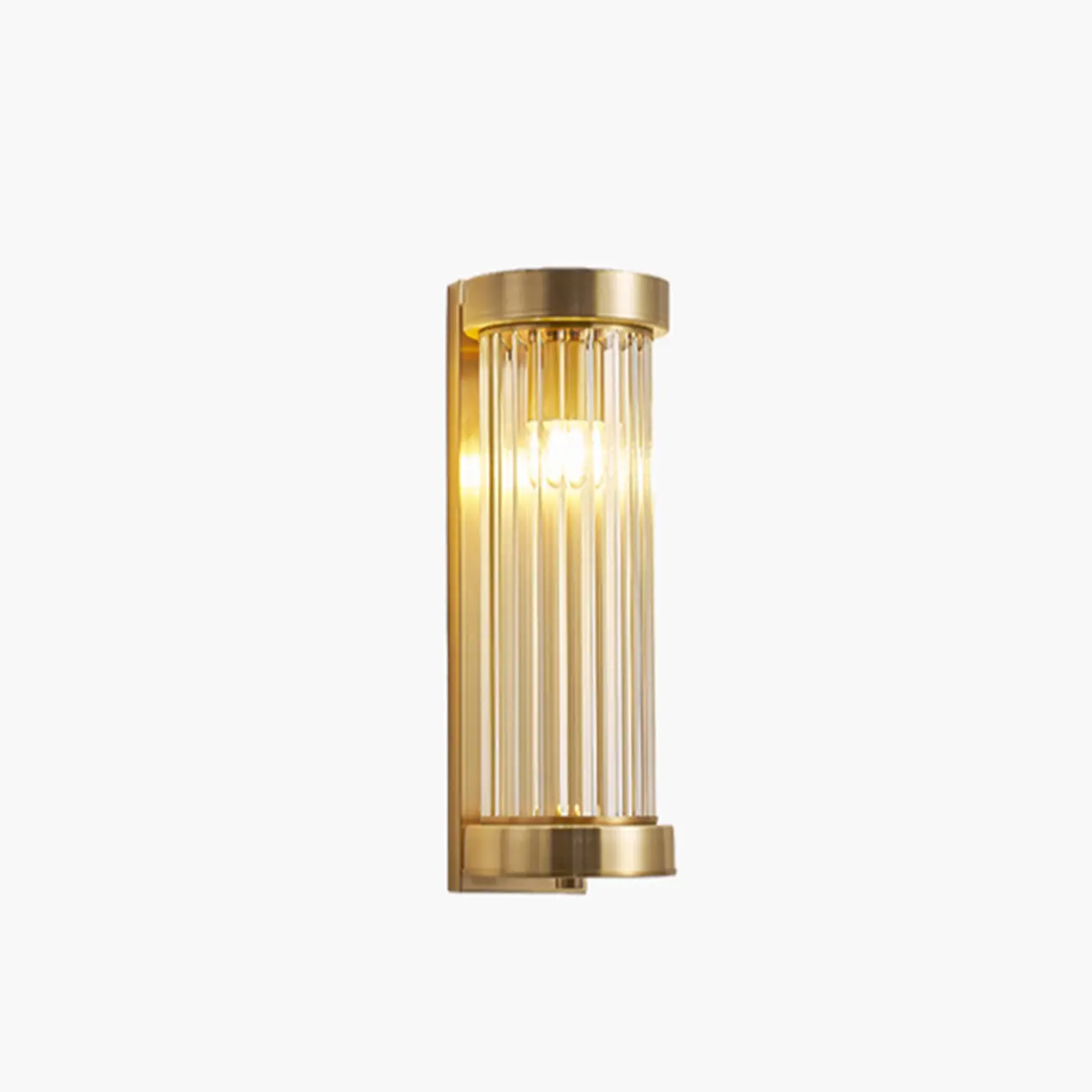 Modern Outdoor Cylinder Wall Sconce with Clear Shade Image - 9 | homeyfad