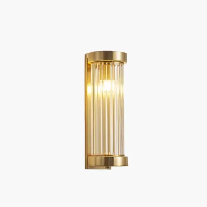 Modern Outdoor Cylinder Wall Sconce with Clear Shade Image - 9
