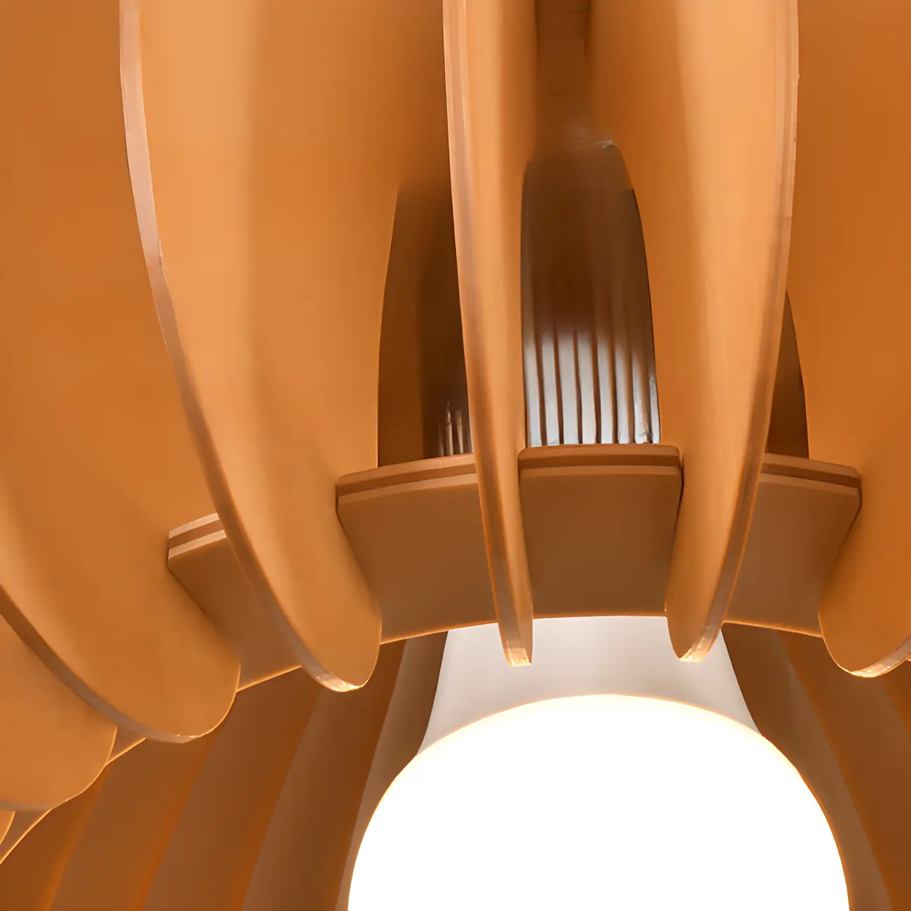 Natural Finish Dome Semi Flush Ceiling Light for Living Room Image - 15 | homeyfad