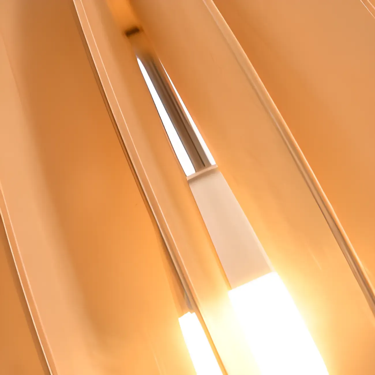 Natural Finish Dome Semi Flush Ceiling Light for Living Room Image - 16