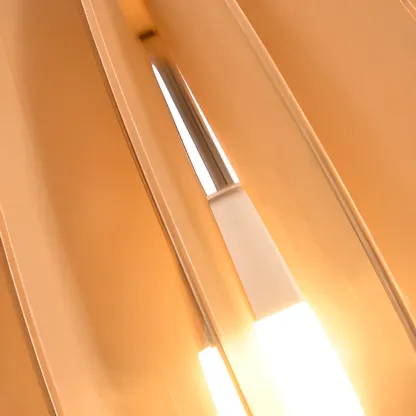 Natural Finish Dome Semi Flush Ceiling Light for Living Room Image - 16