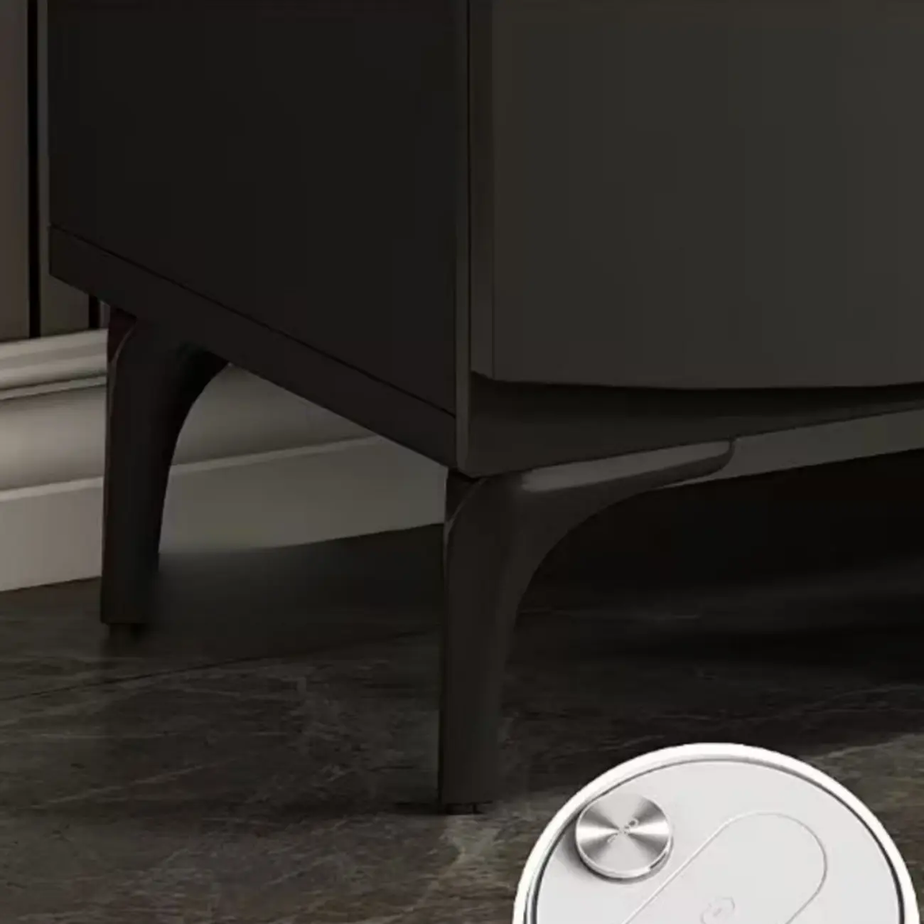 Dark Gray Wood Hallway Shoe Storage Cabinet Image - 8 | homeyfad