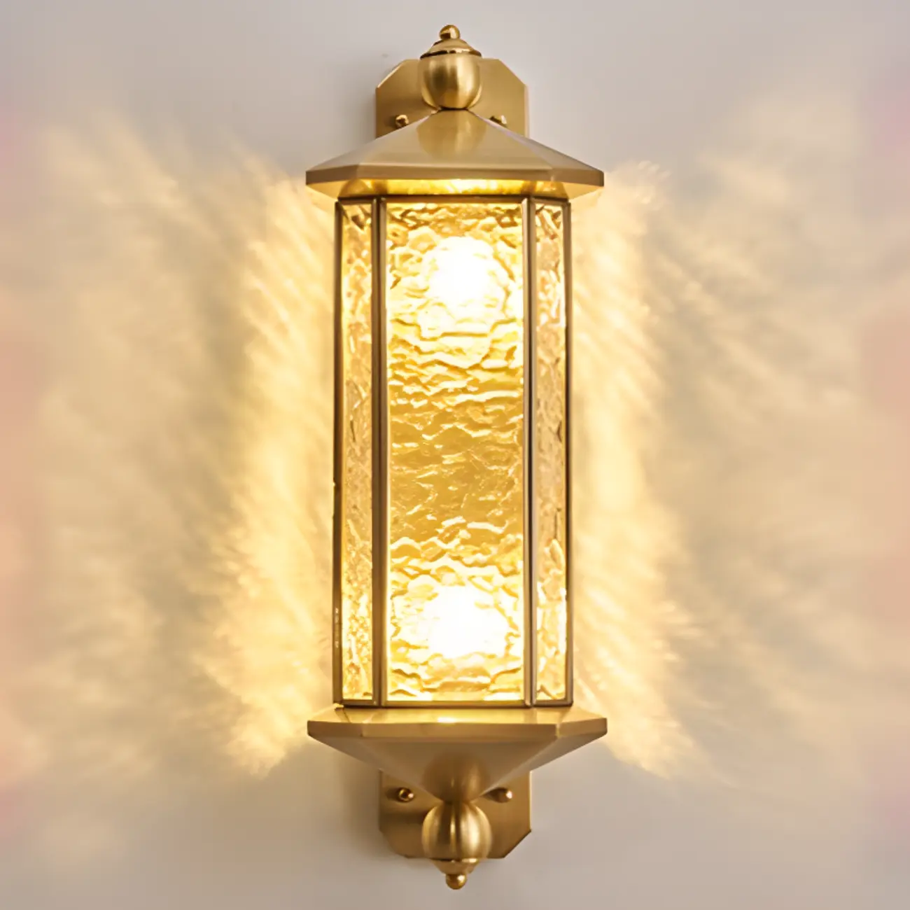 Vintage Metal Wall Sconce with Glass Shade for Outdoors Image - 8 | homeyfad
