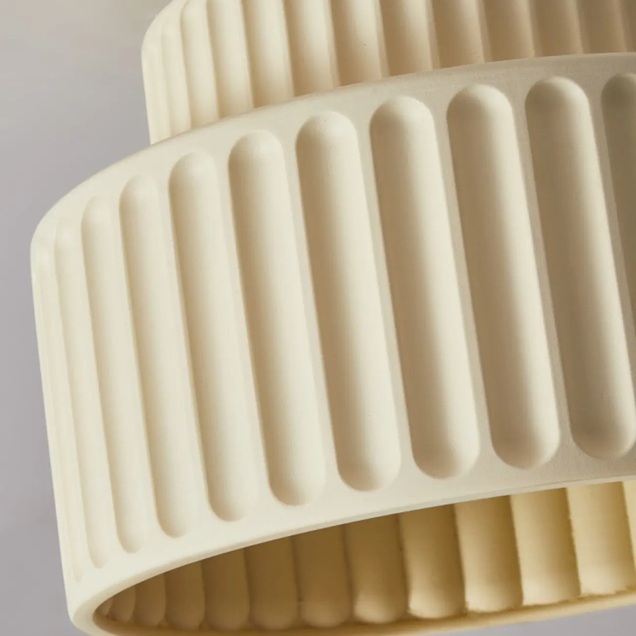 Modern Cylinder Semi Flush Ceiling Light with Plastic Shade Image - 11 | homeyfad