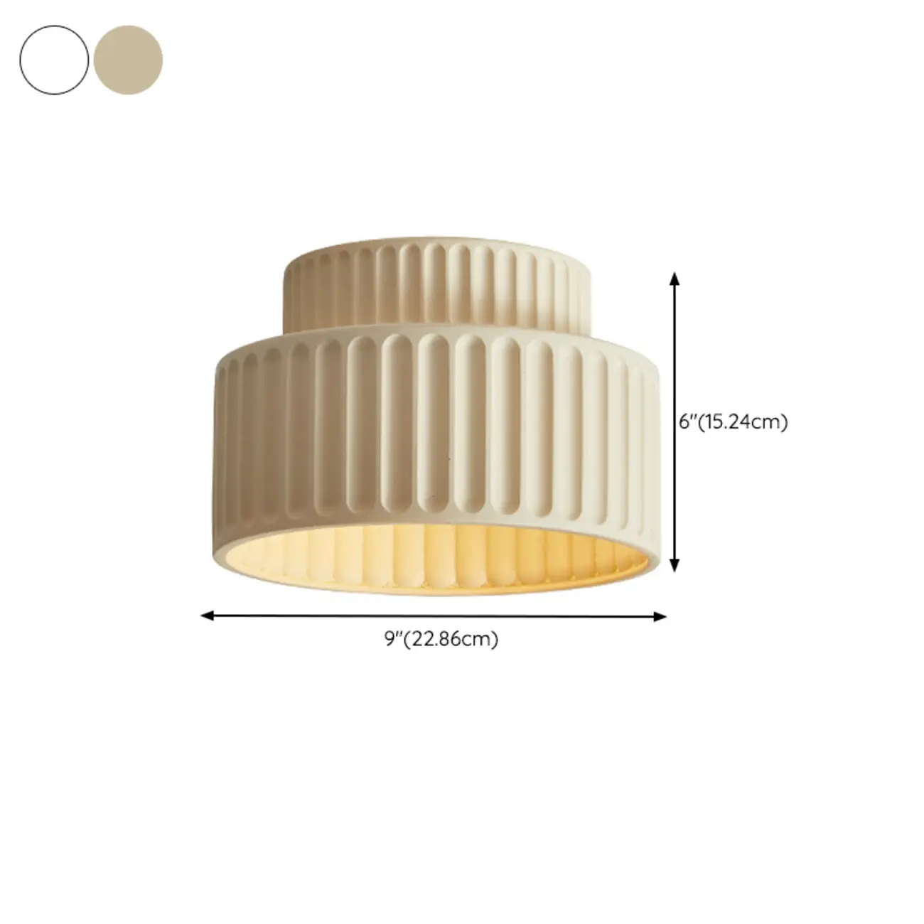 Modern Cylinder Semi Flush Ceiling Light with Plastic Shade #size | homeyfad