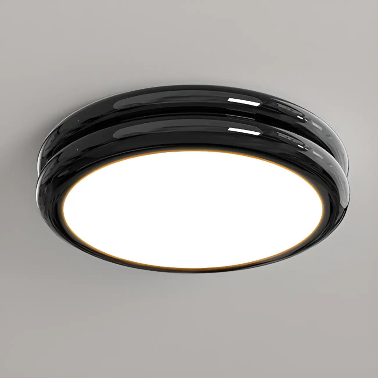 Dimmable Circular Flush LED Ceiling Light for Living Room Image - 3