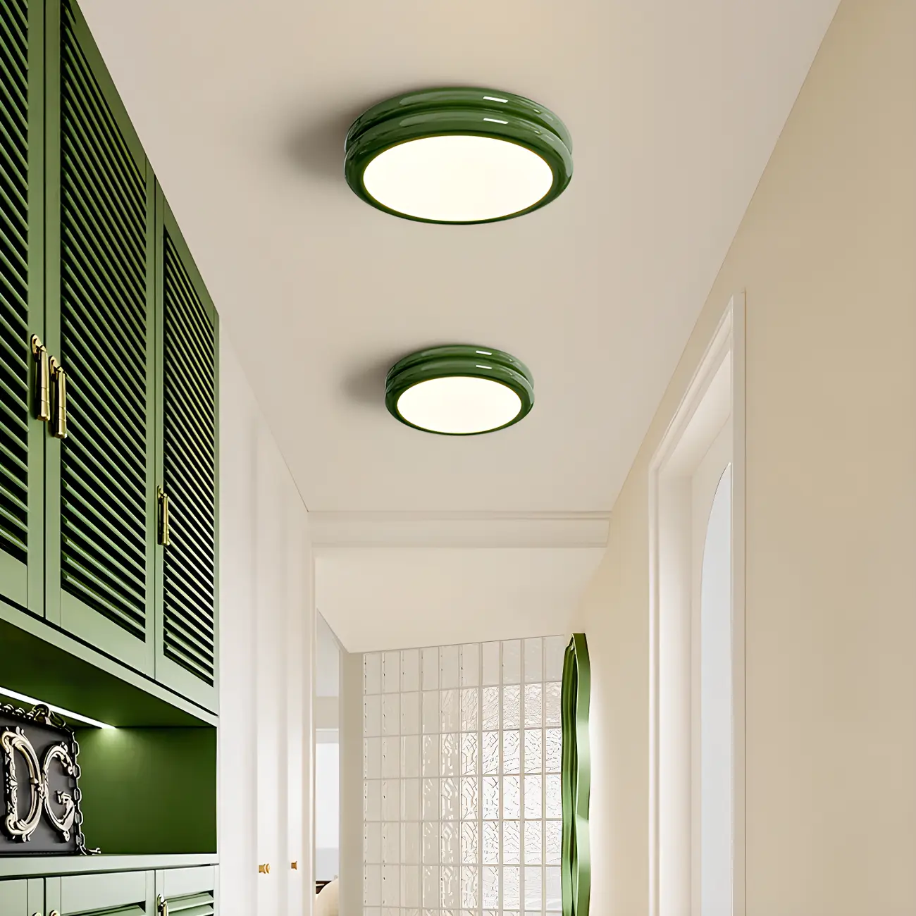 Dimmable Circular Flush LED Ceiling Light for Living Room Image - 1 | homeyfad