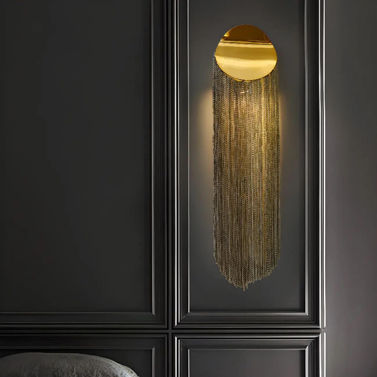 Luxury Metal Wall Light with Ambient Aluminium Shade Image - 5 | homeyfad