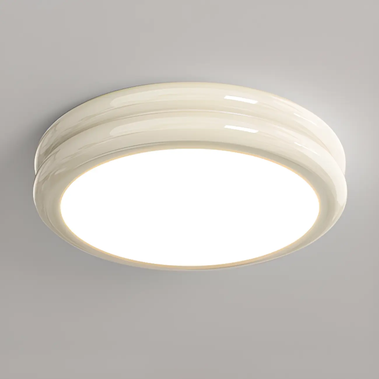 Dimmable Circular Flush LED Ceiling Light for Living Room Image - 6 | homeyfad