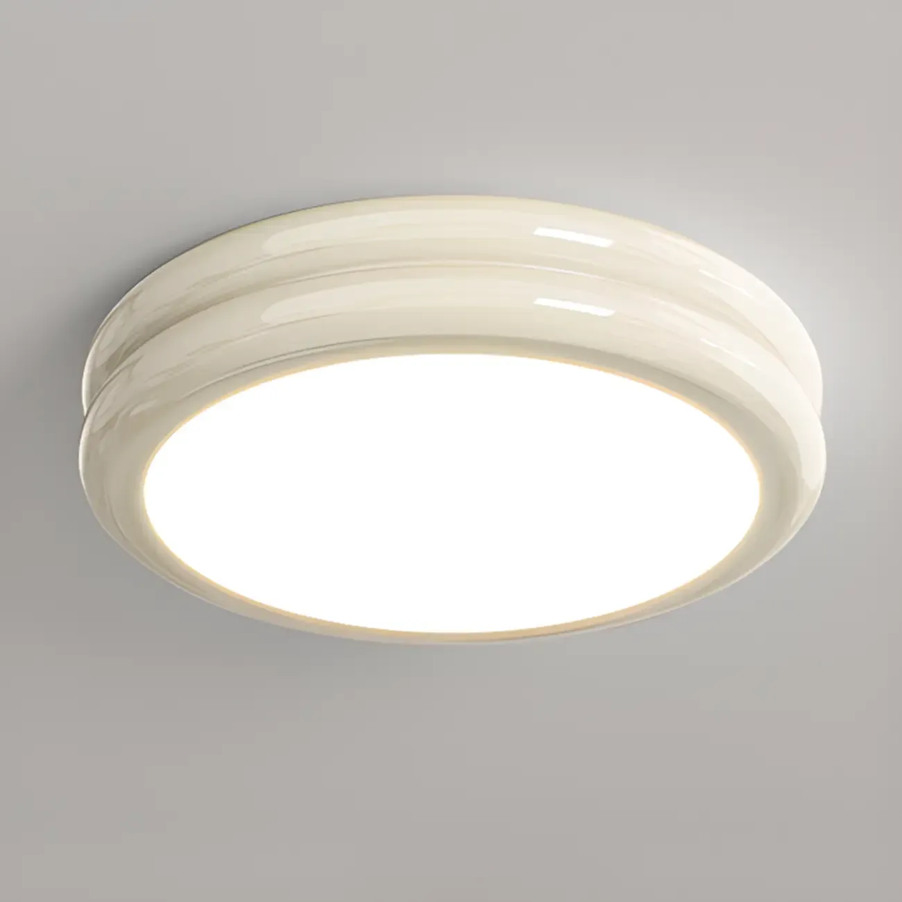 Dimmable Circular Flush LED Ceiling Light for Living Room Image - 6