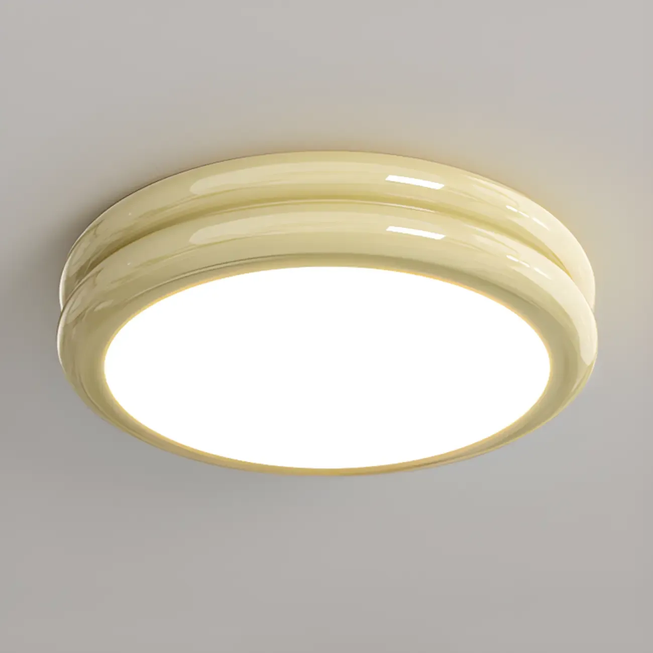Dimmable Circular Flush LED Ceiling Light for Living Room Image - 7