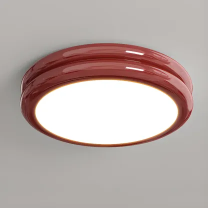 Dimmable Circular Flush LED Ceiling Light for Living Room Image - 5