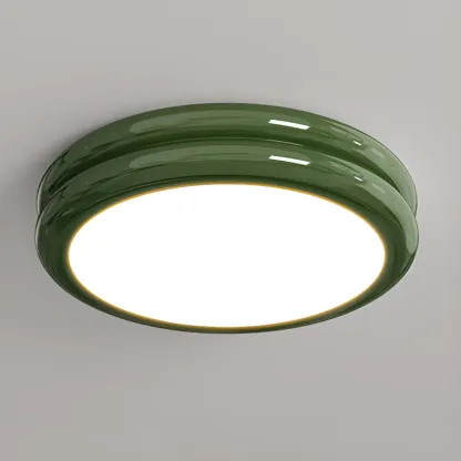 Dimmable Circular Flush LED Ceiling Light for Living Room Image - 2