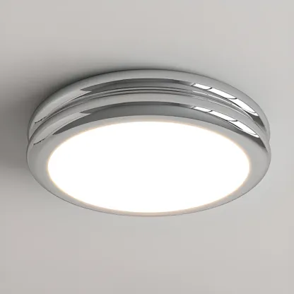 Dimmable Circular Flush LED Ceiling Light for Living Room Image - 8