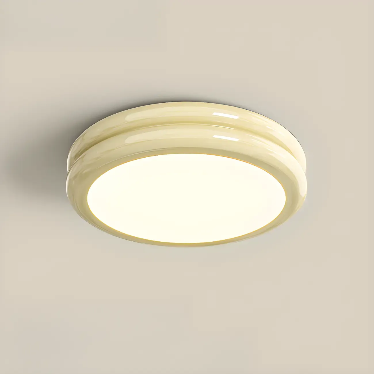 Dimmable Circular Flush LED Ceiling Light for Living Room Image - 12