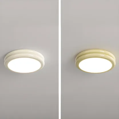 Dimmable Circular Flush LED Ceiling Light for Living Room Image - 13