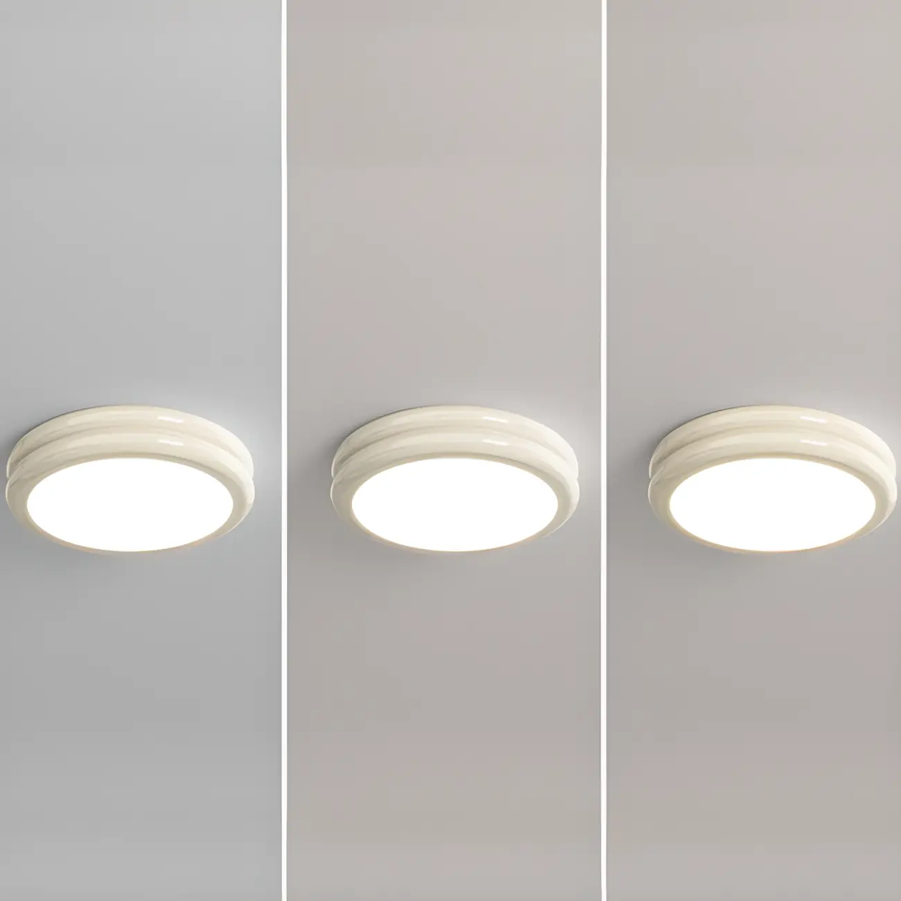 Dimmable Circular Flush LED Ceiling Light for Living Room Image - 15 | homeyfad