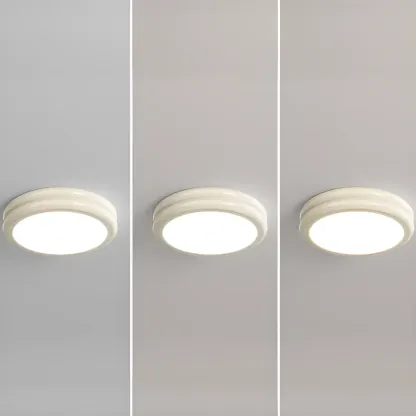 Dimmable Circular Flush LED Ceiling Light for Living Room Image - 15