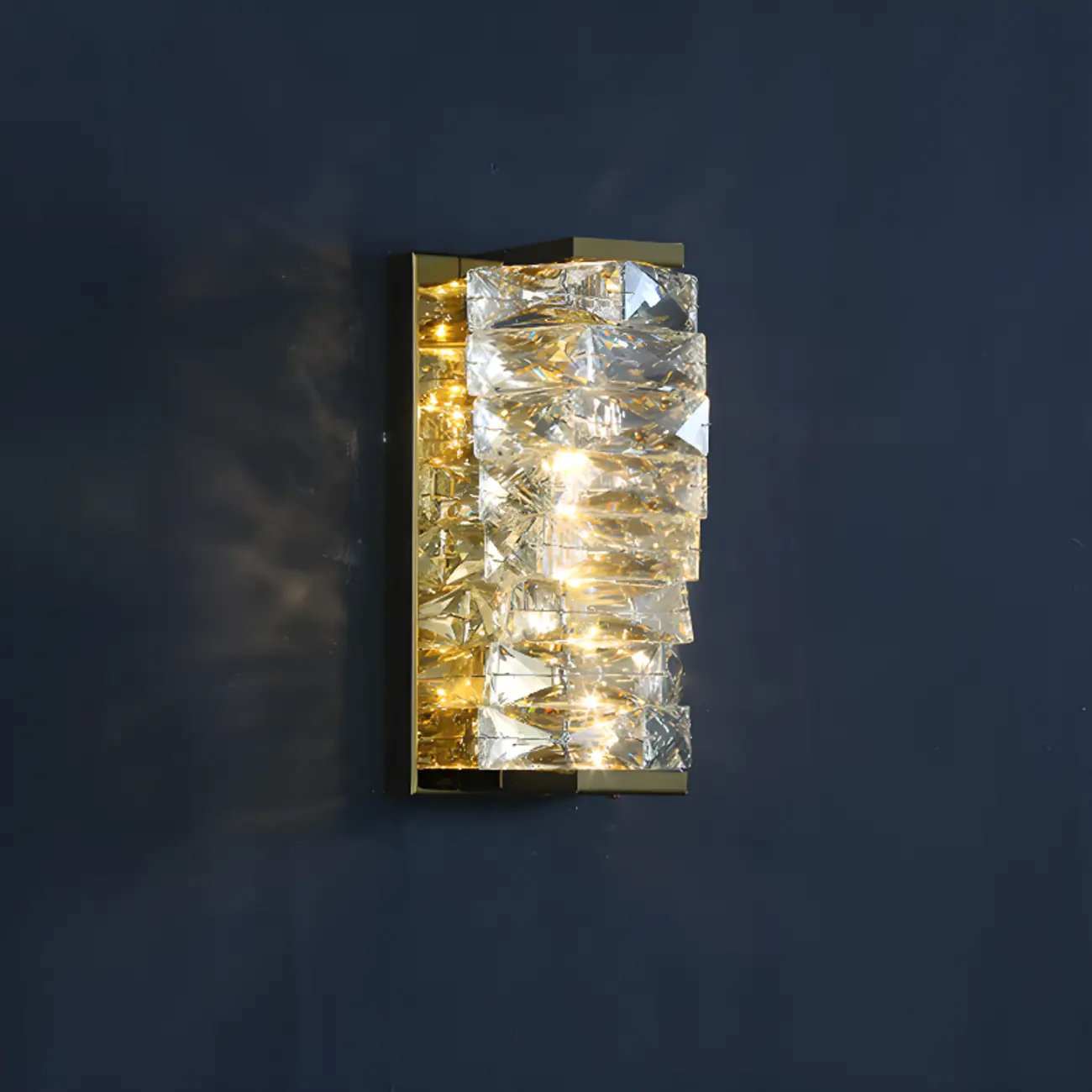 2-Light Geometric Wall Light with Clear Crystal  Image - 5 | homeyfad