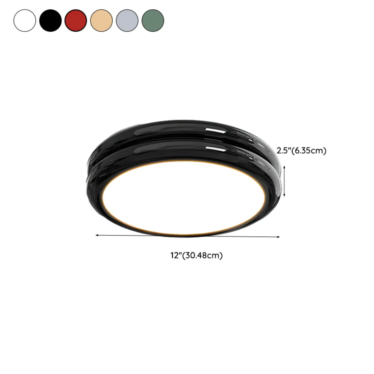 Dimmable Circular Flush LED Ceiling Light for Living Room Image - 20 | homeyfad