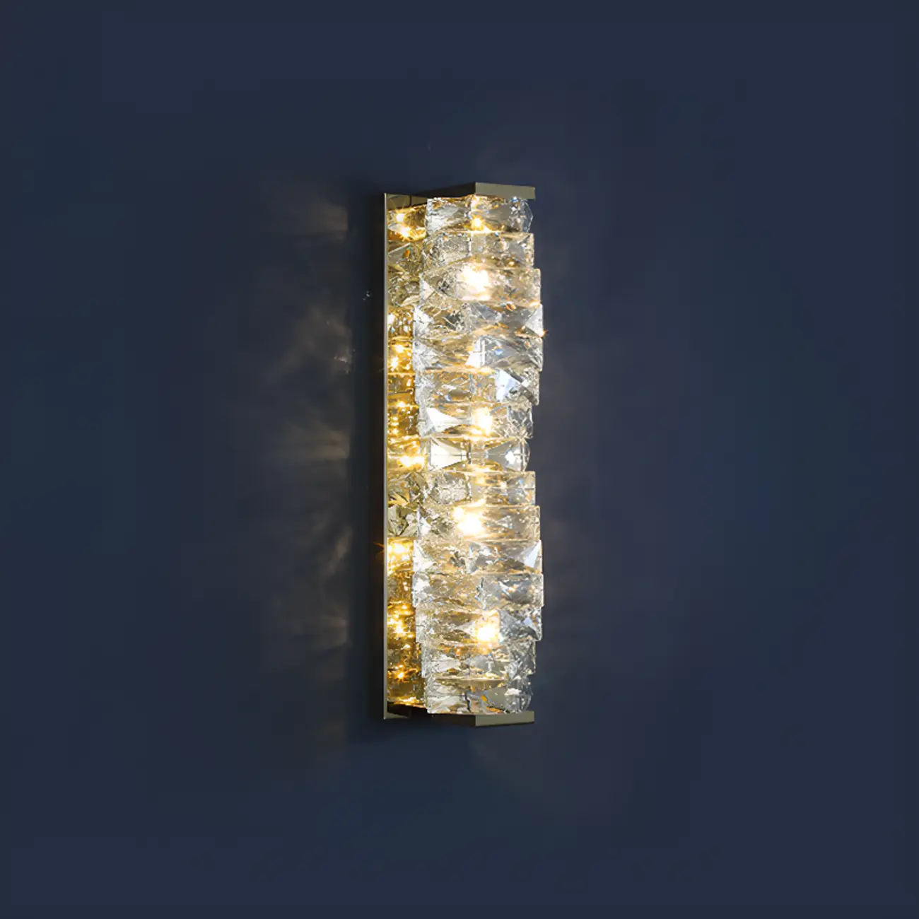 2-Light Geometric Wall Light with Clear Crystal  Image - 7 | homeyfad