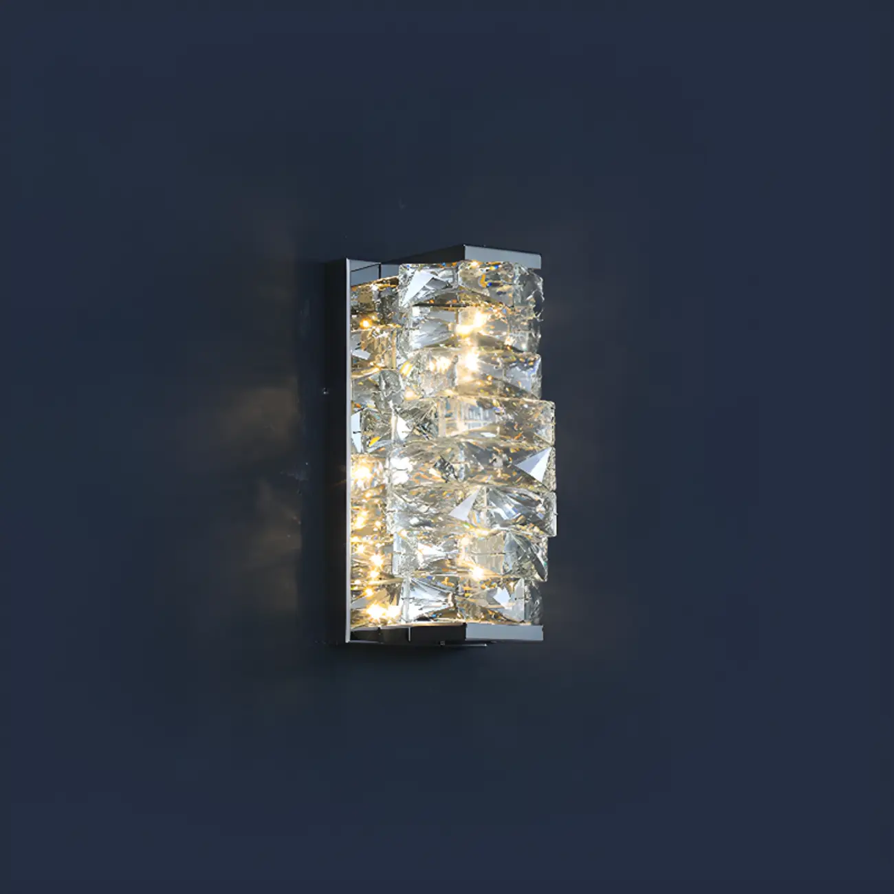 2-Light Geometric Wall Light with Clear Crystal  Image - 9 | homeyfad