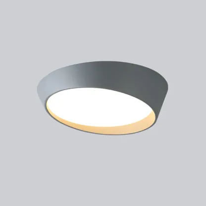 Modern Minimalist Round Flush Ceiling Light for Living Room Image - 3
