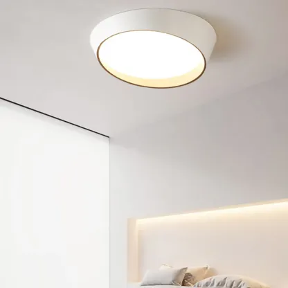 Modern Minimalist Round Flush Ceiling Light for Living Room Image - 4