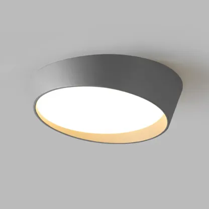Modern Minimalist Round Flush Ceiling Light for Living Room Image - 11