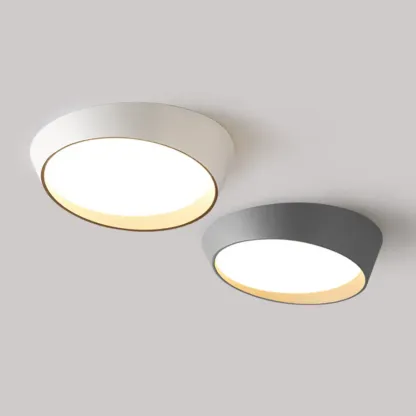 Modern Minimalist Round Flush Ceiling Light for Living Room Image - 15