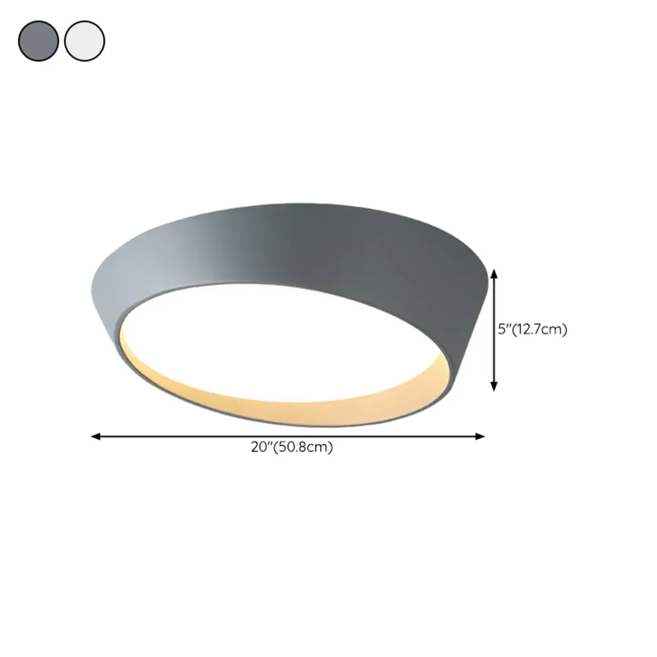 Modern Minimalist Round Flush Ceiling Light for Living Room Image - 19