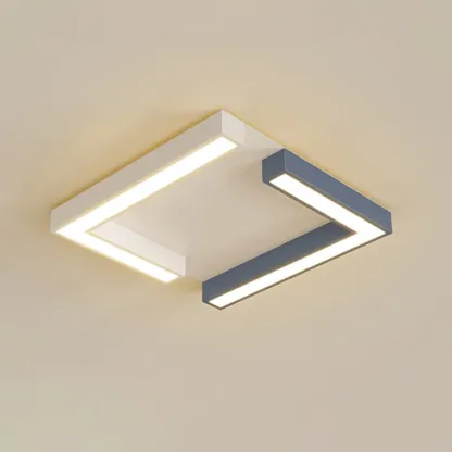 Modern Geometric Ceiling Light Fixture with Acrylic Shade Image - 8