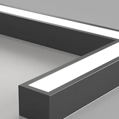 Modern Geometric Ceiling Light Fixture with Acrylic Shade Image - 12