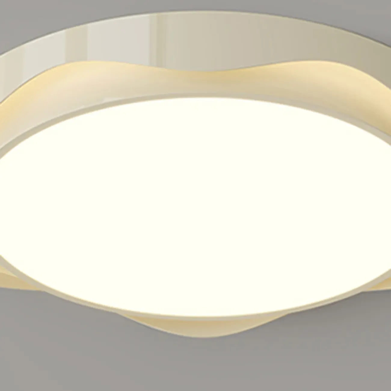 Dimmable Circular Flush Ceiling Light for Modern Bedroom  Image - 6