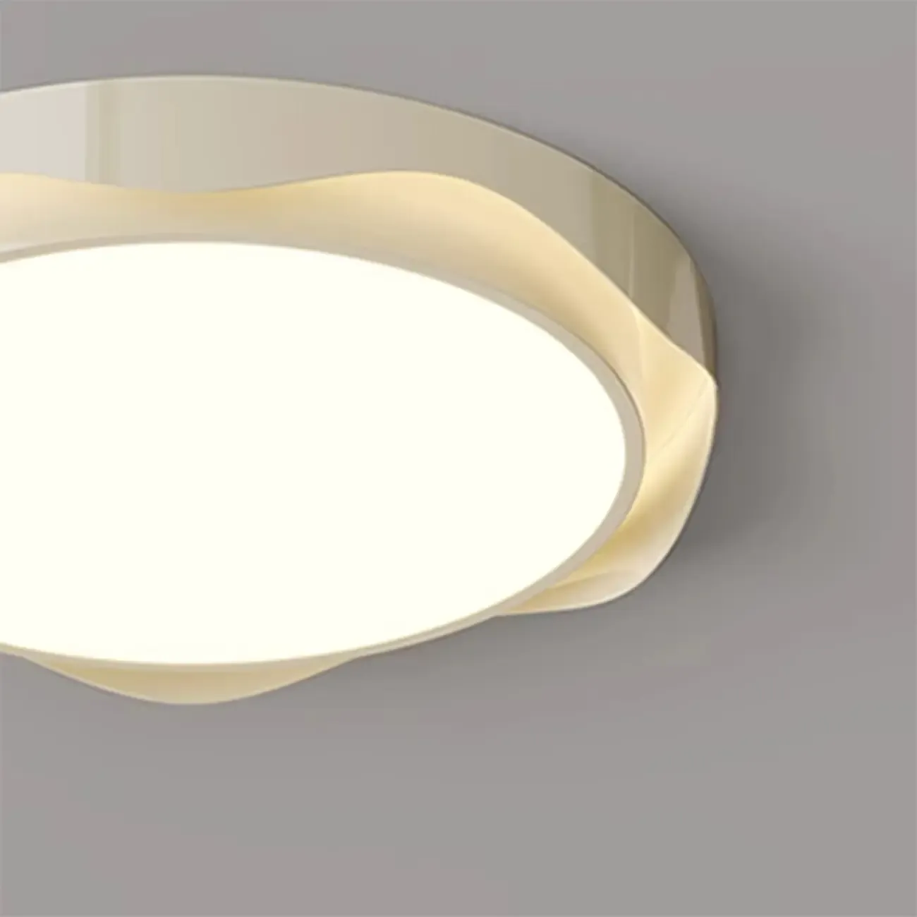 Dimmable Circular Flush Ceiling Light for Modern Bedroom  Image - 8