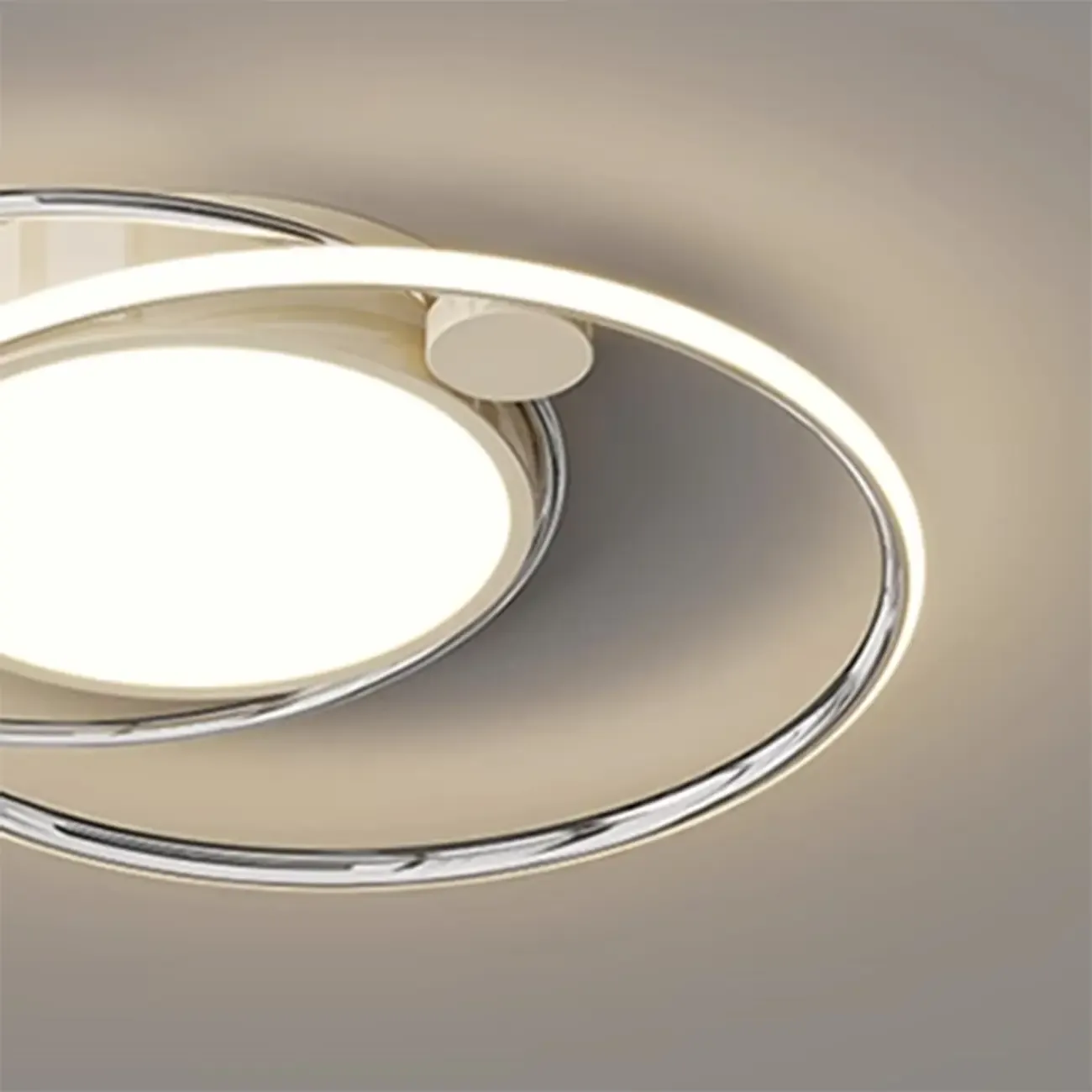 Dimmable Circular Flush Ceiling Light for Modern Bedroom  Image - 9