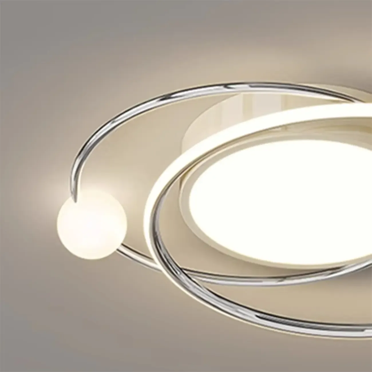Dimmable Circular Flush Ceiling Light for Modern Bedroom  Image - 10